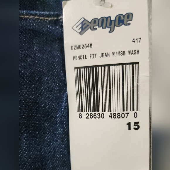 Y2K Vintage Enyce Women's Dark Blue Straight Leg Jeans size 15 - Picture 5 of 5